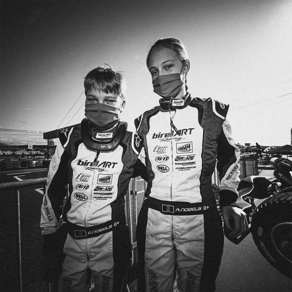 Irmãos, Aurelia e Ethan Nobels se destacam no kartismo brasileiro