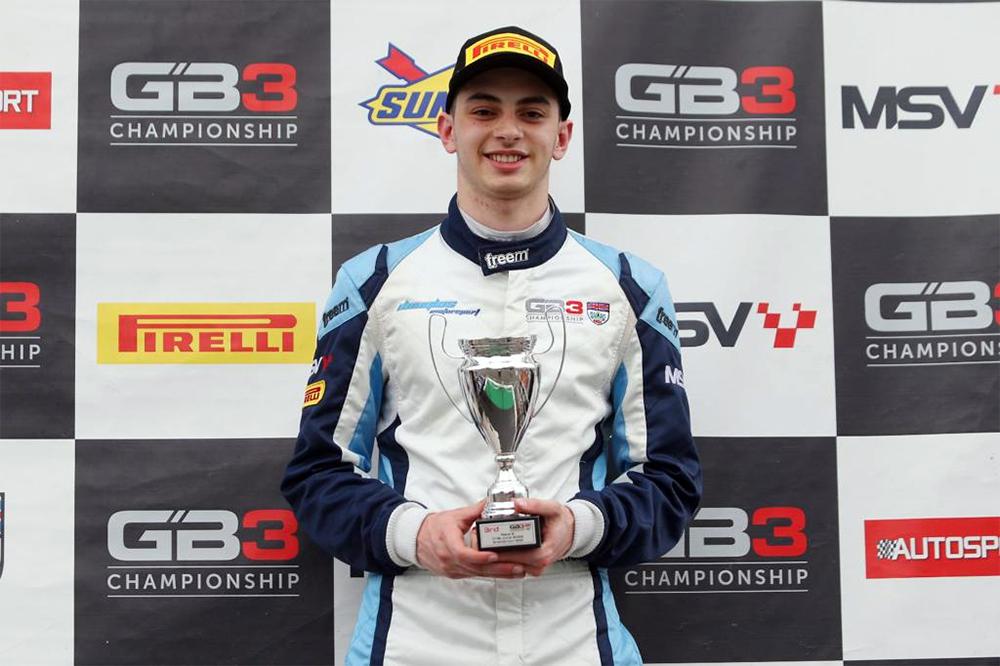 Lucas Staico conquistou seu primeiro pódio no automobilismo europeu