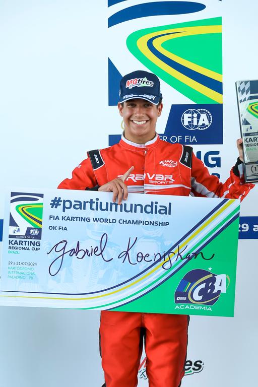 Gabriel Koenigkan vence a Final da Regional Cup e vai disputar o Mundial de Kart na Inglaterra