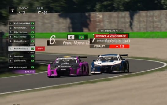 Rafael Fontenelle e Thiago Barbosa vencem na abertura do Cearense de Automobilismo Virtual