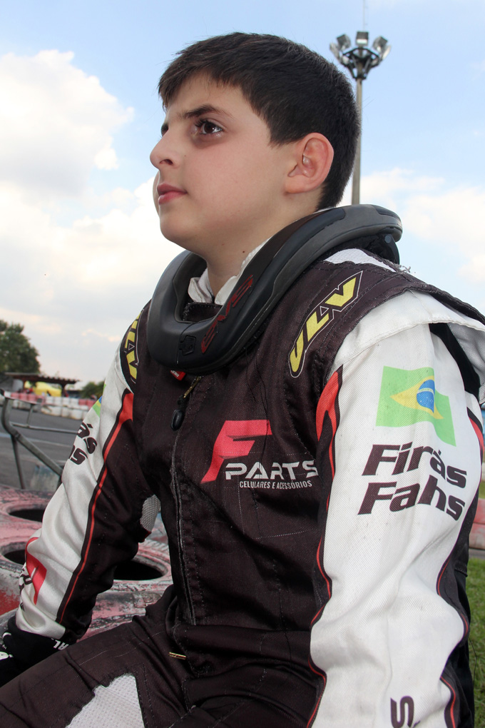 Firás Fahs está pronto para o Paranaense de Kart