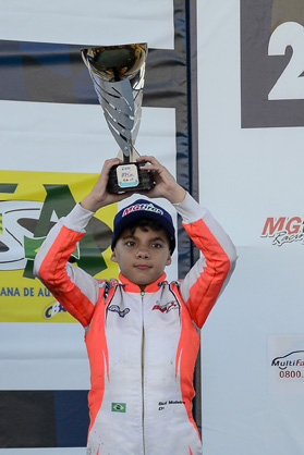 Guilherme Moleiro conquista pódio na Copa Brasil de Kart